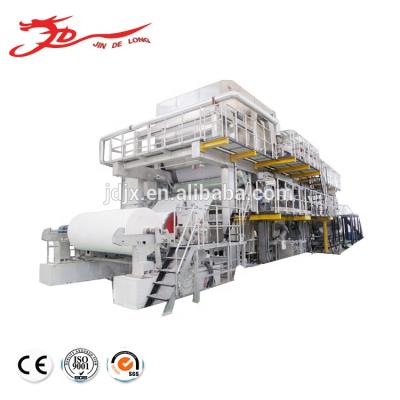 China New low cost paper cylinder mold copy a4 80g white printing machines for stationery and culture paper making for sale