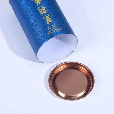 China Handmade Wholesale Round Gift Packaging Canister Food Grade Cardboard Box Cardboard Tea Paper Tube Cylindrical Tube for sale