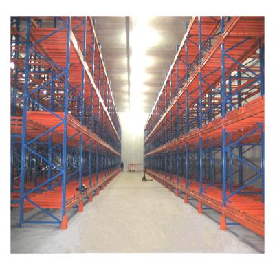 China High Density Corrosion Protection Warehouse Pallet Storage Push Rack Pallet Racking System Price for sale