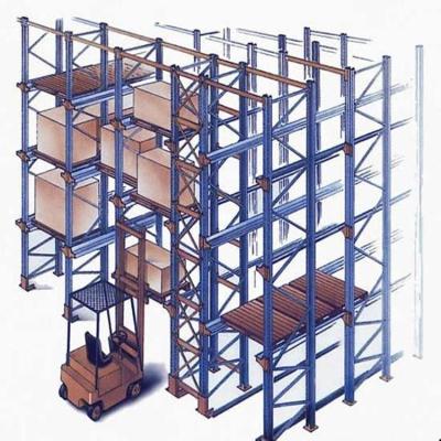 China Corrosion Protection Ebil Industrial Metal Rack Heavy Duty 6 Pallet Deep Warehouse Drive In Racking System for sale