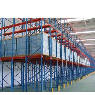 China Corrosion Protection Cold Storage Pallet Racking Intensive Drive In Type Steel Racking System For Sale for sale