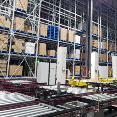 China Warehouse Rack Pallet Conveyor Heavy Roller Conveyor With 1tons Pallet Carrier Roller Conveyor System for sale