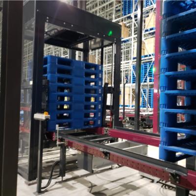 China Warehouse Rack EBILTECH Warehouse Pallet Dispenser / Automatic Pallet Store for sale