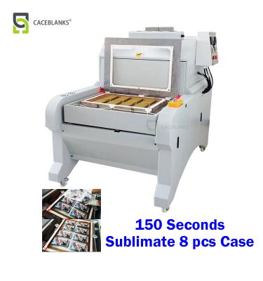 China Coated Case Printing D8 Mass Producing 3d Vacuum Film Sublimation Machine, 8 Pcs Printing Every 2.5 Minutes, A2 Size Sublimation Machine for sale