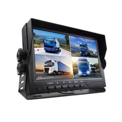 China Black Box Newest Waterproof 720P Car Reversing Built-in MDVR System Quad Monitor Car Reversing Aid With Night Vision Camera for sale