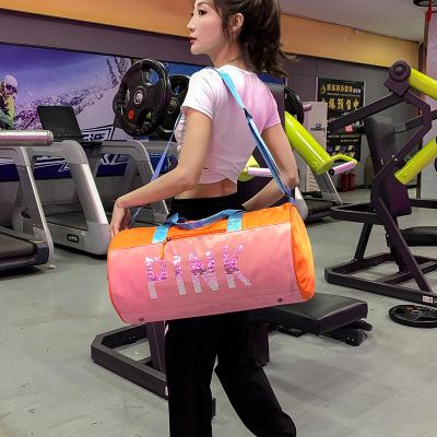 China 2021 Duffel Bag Durable Wholesale Portable Custom Logo Gym Bag Ladies Outdoor Travel Overnight Sports Bag Unisex for sale