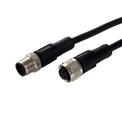 China audio & IP67 IP68 Video Waterproof Mount Cable Connector m12 m8 3pin 4pin 5pin 6pin 8pin 12pin 17pin for sale