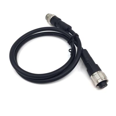 China audio & Video Customize Waterproof Phoenix M12 Cable 2 3 4 5 6 8 Pin Male To Female M12 Connector Cable With Wire for sale