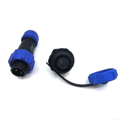 China Waterproof Automotive Connector Lock Nut SP13 IP68 2 3 4 5 6 7 9 Pin Cable Connector Male And Female Socket Plug for sale