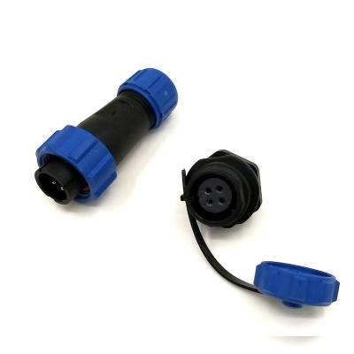 China audio & Video Signal LED 4 Pin Industrial Equipment Male Plug Female Socket Weipu SP17 Waterproof Plastic Connector for sale