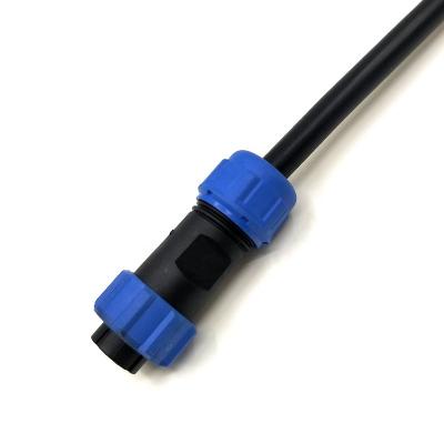 China audio & IP68 Video Socket 3 Pin SP13 SP17 Waterproof Circular Multipolar Multipolar Male Cable Connector for sale