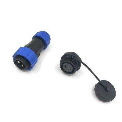 China audio & Outdoor IP68 SP17 Visual Circular Female M17 Male Plug Waterproof Aviation Plastic Connectors With Cap for sale