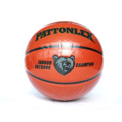 China Custom PU Leather Basketball Playing Basketball With Your Logo Size 7 Ball for sale