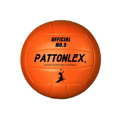 China Durable Custom Printed PU Volleyball Ball PATTONLEX Leather Volleyball Ball Durable Custom Size 5 for sale