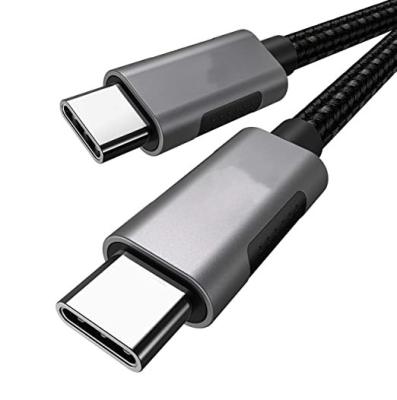 China Multi Function Data Transfer Cable Customized Customization Nylon Braided Fast Charging Type C To Type C Usb 3a PD Charging Cable for sale