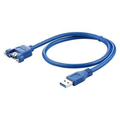 China COMPUTER Customized Wholesale USB3.0 Expansion Cable Male To Female Cable Screws And Nuts Are Easy To Install for sale