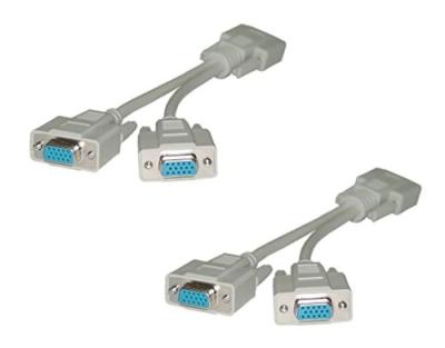 China COMPUTER Customization 30cm Male 1080P To Female 15 Pin VGA To VGA Cable For Monitor for sale