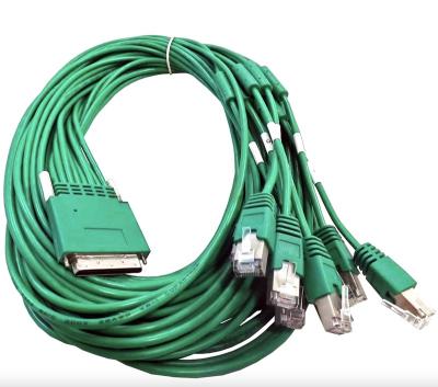 China High density cab-hd8-async cab-hd8-async green 68pin 8 to x rj45 cable for router for sale