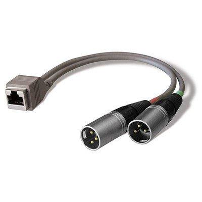 China Car Microphone Cable Xlr 3 Pin Male To Dual Ethernet Rj45 Female 3 Pin Adapter Converter Cable for sale