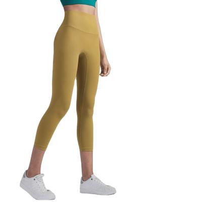 China European and American Skin-Friendly Naked Feel QUICK DRY Cultivated One-Piece Fitness Pants No Line High Waist Yoga Tight Embarrassment Pants for sale