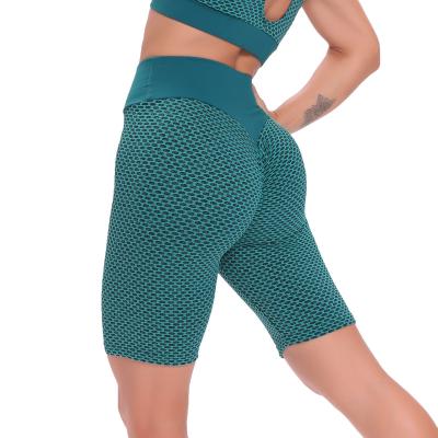 China Breathable Honeycomb Pants Casual Sports Running Women's Biker Shorts Compression Butt Gym Yoga Five Point Gaiters Crac! crack! for sale