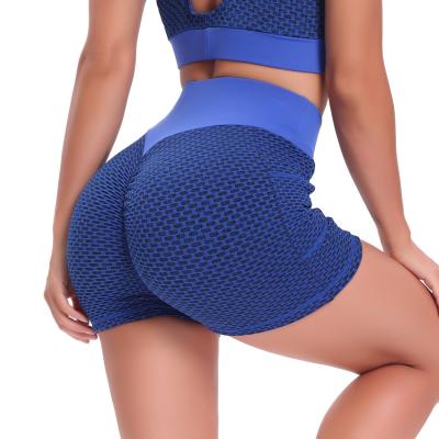 China Breathable Women Honeycomb Lift Up Workout Fitness Tight High Waist Gym Sport Yoga Shorts With Pockets Butt Pant Crac! crack! ruler for sale