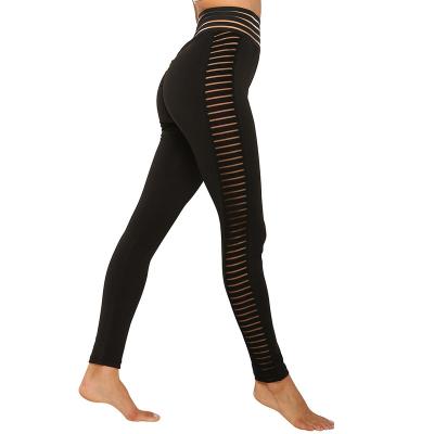 China Mesh Stitching Breathable Women Yoga Workout Workout Leggings Booty Tights Yoga Pants Gym Gaiters Crac! crack! for sale