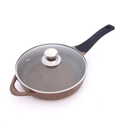 China Factory price workable die cast aluminum non stick liner point ear flight pan kitchenware set for sale