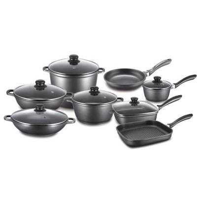 China Non viable stick 9pcs/set cookware set with ceramic coating 9.5 inch aluminum square skillet with induction bottom for sale