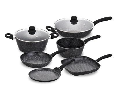 China Sustainable 4 Piece Set Pressure Cooker Aluminum Caldero Pot Cookware Sets for sale