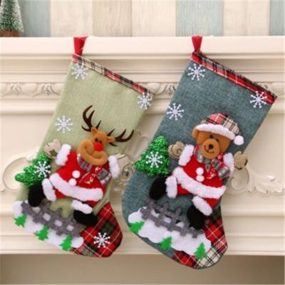 China Christamas home decoration christmas jars ornaments boots kids new year candy bag small gift christmas pendant decoration T1069 for sale