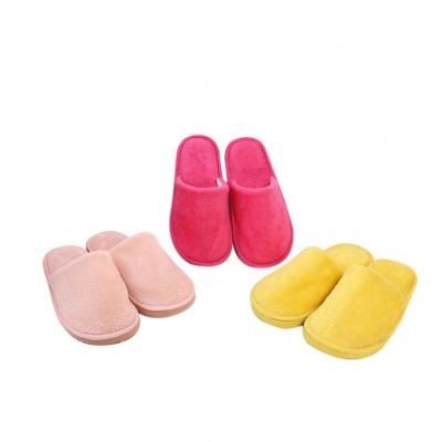 China Cute Slippers Breathable Soft Cotton Plush Shoes Hairy Home Slippers Indoor Floor Slippers Women Shoes For Bedroom for sale