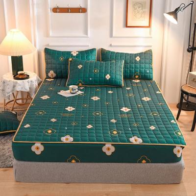 China And American bed sheet printing polycotton mattress cover device European style quilted bedspread set fitted bedspread fitted bed cover for sale