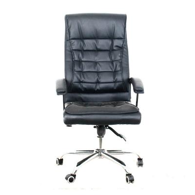 China (Size) China Supplier Adjustable Wholesale Executive Leather Chair with Foot Rest Massage Office Executive Chair - Black for sale