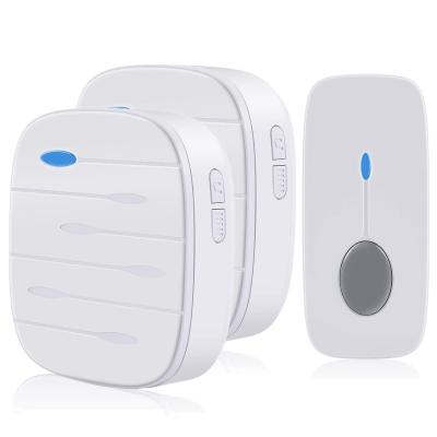 China Amazon 52 Chime Modern Hot Selling Wireless Doorbell Digital Receiver Remote Plug-in Door Bell for sale