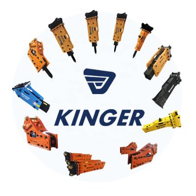 China Building Construction Machinery Parts Hydraulic Hammer KINGER For Backhoe for sale