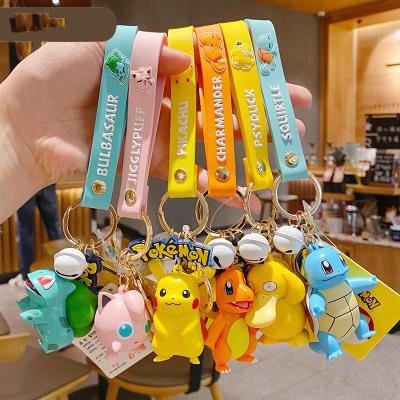 China Anime Rubber Fashion Bag Key Ring Accessories Key Chain Pendant Birthday Gifts for sale