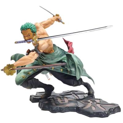 China Toy One Piece Anime Figure Roronoa Zoro Cartoon Figure PVC Action Figure Collectible Model Toys Gift 10cm for sale