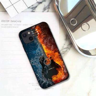 China Gibson Shockproof Luxury Guitar Phone Case For iPhone 11 12 mini 13 pro XS X Max 8 7 6s plus 5 Se XR Shell for sale