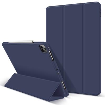 China Lightweight Triple Holder Smart Case Compatible With iPad Air 2020 4th Generation Case 10.9 Inch [Pencil Holder / 2nd Pencil Fill] for sale