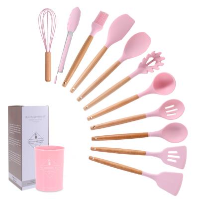 China Sustainable Non Stick Household Cook Tool Silicone Kitchen Utensils Set Reusable Kitchen Items for sale