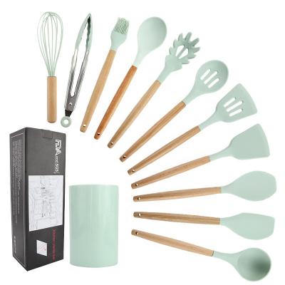 China Viable Wholesale Luxury Kitchen Utensils Silicone Nonstick Silicone Spatula Set for sale