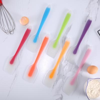 China Long Handle Heat Resistant Silicone Spatula Durable Cake Batter Batter Scraper Baking Pastry Tools Kitchen Accessories Silicone Butter Spatula for sale