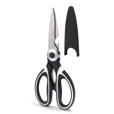 China Universal Meat Scissors Multi-Function Kitchen Shear Nut Cookie Nut Cookie Stainless Steel Bottle Opener Kitchen Scissors for sale