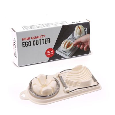 China New Design Viable Egg Tools Kitchen Instruments Stainless Steel Wire Egg Slicers Egg Cutter for sale