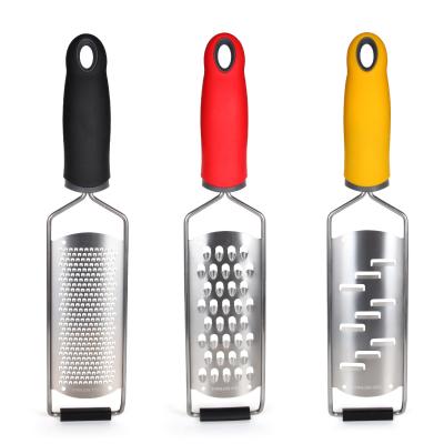 China Wholesale 304 Stainless Steel Viable Cheese Grater Tool Chocolate Potato Grater Cooking Kitchen Fruit Lemon Zester for sale