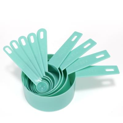 China Viable Cooking Tool Measuring Cups Set of 9 Plastic Measuring Cups Kitchen Tools Measuring Cups for sale