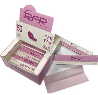 China Hot Pink Tobacco Sale RFR Paper Roll Rolling Smoking Rolling Paper, especially popular among women for sale