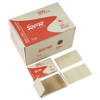 China RFR Super Eco-Friendly 100' S Rolling Paper 1 1/4 Size 100 Sheet Brown Paper 20 Packs For Smoking for sale