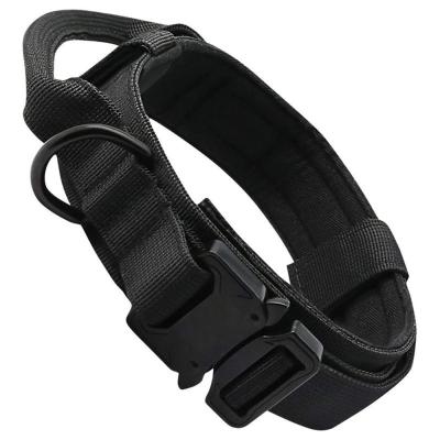 China Durable Tactical Training Military Tactical Nylon Luxury Pet Collars Pet Collars Heavy Duty Dog Collar for sale